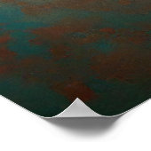 Poster Seashell Copper et Patina Beach House (Coin)