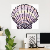 Poster Seashell Illustration (Bureau à domicile)