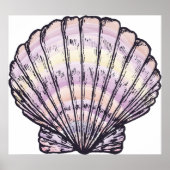 Poster Seashell Illustration (Devant)