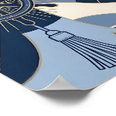 Poster Seaside Stripes Celebration Birthday (Coin)