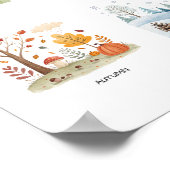 Poster Seasons - Art d'apprentissage préscolaire (Coin)