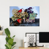 POSTER SEASON'S FRUITS / GRAPES AND PEARS (Bureau à domicile)