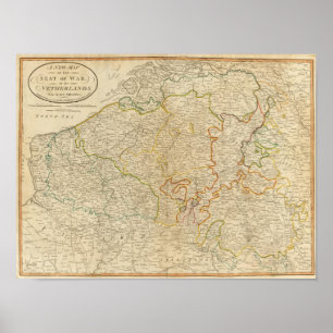 Poster Seat of war Netherlands