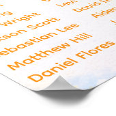 Poster Seating chart baby shower party decor (Coin)