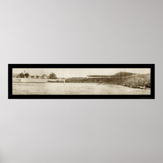 Poster Seattle Baseball Park Photo 1907 (Devant)