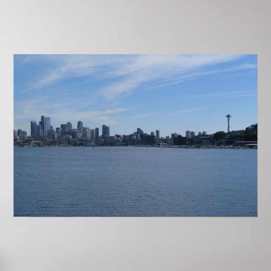 Poster Seattle et Lake Union (Devant)