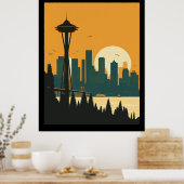 POSTER SEATTLE N° 1 (Cuisine)