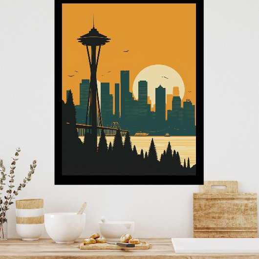 POSTER SEATTLE N° 1 (Cuisine)