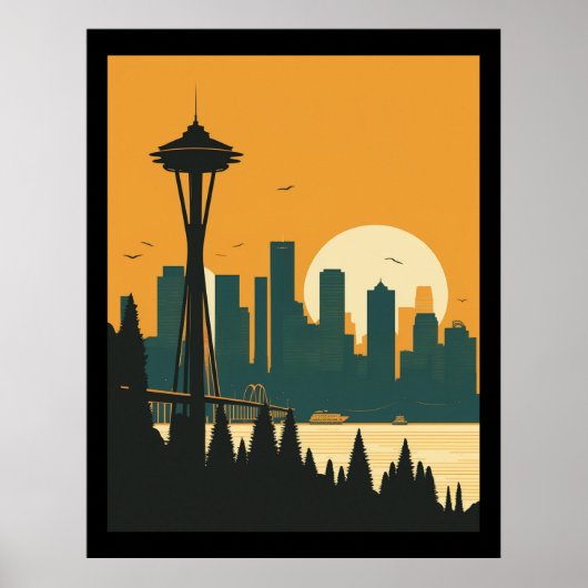 POSTER SEATTLE N° 1 (Devant)