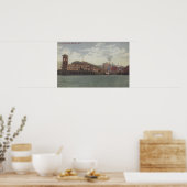 Poster Seattle, quai WAColeman sur Seattle Waterfront (Cuisine)
