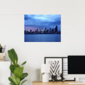 Poster Seattle Sous Les Nuages (Bureau à domicile)