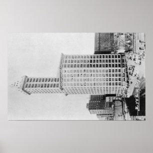 Poster Seattle, WA - bâtiment de tour de Smith