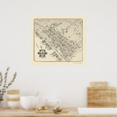 Poster Seattle, WA Carte panoramique - 1903 (Cuisine)