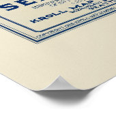 Poster Seattle, WA Carte panoramique - 1925 (Coin)