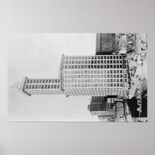 Poster Seattle, WA - Édifice de la tour Smith (Devant)