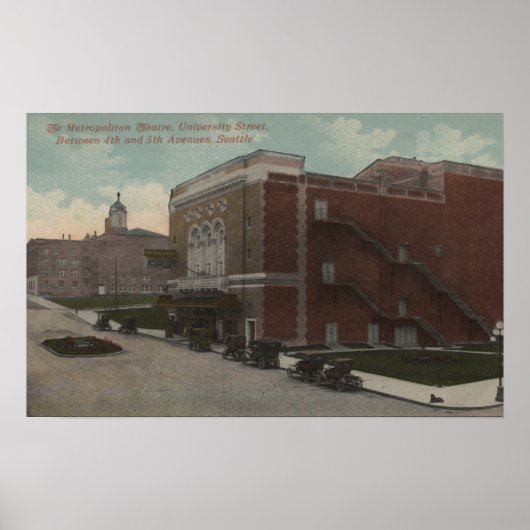 Poster Seattle, WA - Métropolitain (Devant)