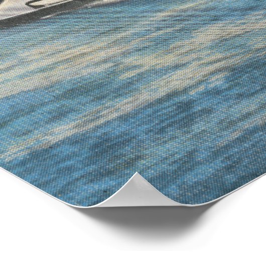 Poster Seattle, WA - Vue du ferry de Kalakala sur Puget (Coin)