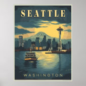 Poster Seattle, Washington (Devant)