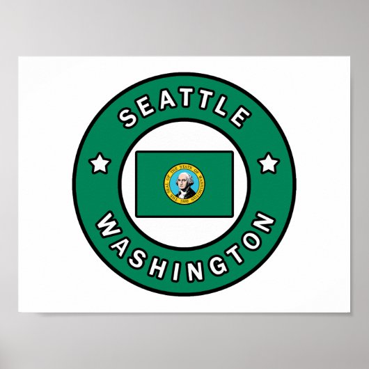 Poster Seattle Washington (Devant)