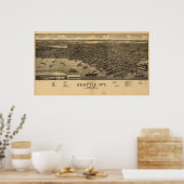 Poster Seattle, Washington (Cuisine)