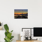 Poster Seattle Washington Downtown Skyline (Bureau à domicile)