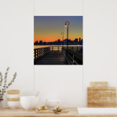 Poster Seattle Washington Downtown Skyline (Cuisine)