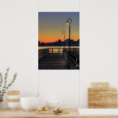 Poster Seattle Washington Downtown Skyline (Cuisine)