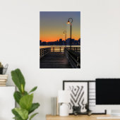 Poster Seattle Washington Downtown Skyline (Bureau à domicile)
