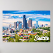 Poster Seattle, Washington, États-Unis (Devant)