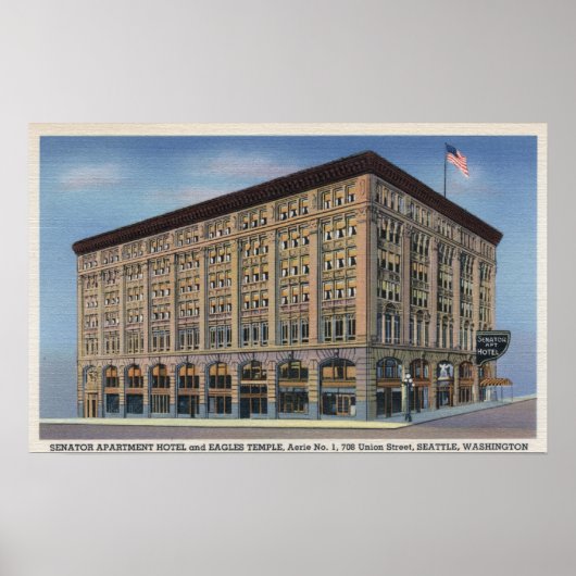 Poster Seattle, Washington - La position du sénateur Apt (Devant)