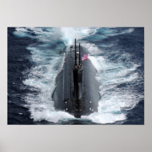 Poster Seawolf-class USS submersible le Connecticut