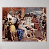 Poster Sebastiano Ricci - Bathsheba dans son bain, (Devant)