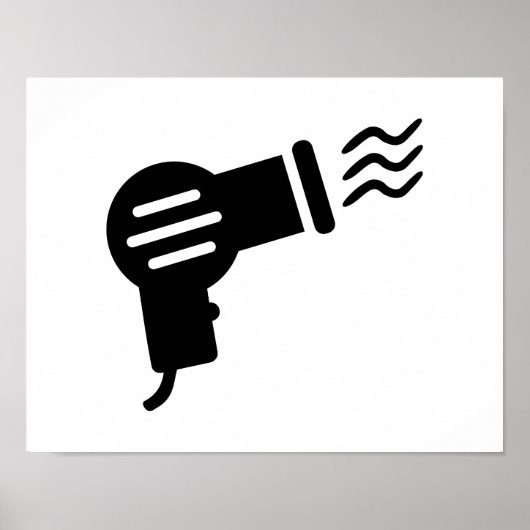 Poster Sèche-cheveux (Devant)