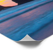 Poster Second Beach au coucher du soleil, Washington (Coin)