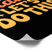 Poster Second Grade Let's Do This Back To School Boy Girl (Coin)