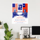 Poster Secours à la Chine Unie - 2ÈME GUERRE MONDIALE (Bureau à domicile)