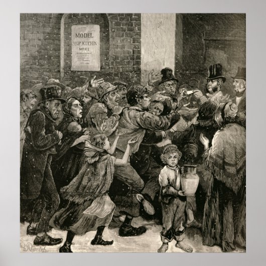 Poster Secours aux chômeurs de Londres (Devant)