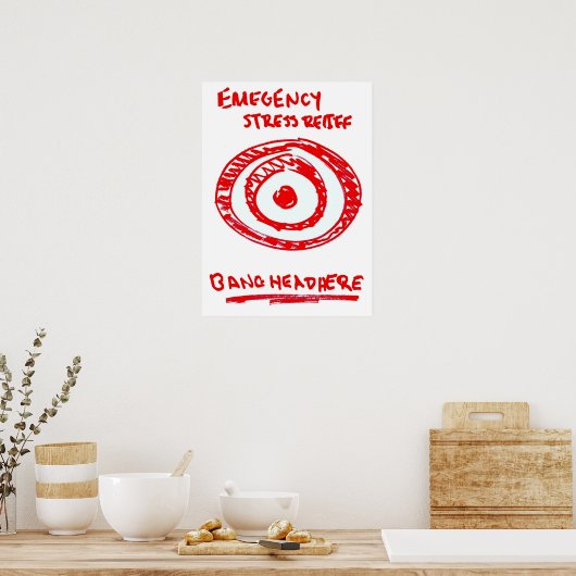 Poster Secours aux stress d'urgence (Cuisine)