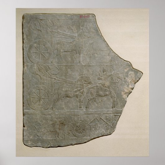Poster Secours de l'armée assyrienne au combat et à (Devant)