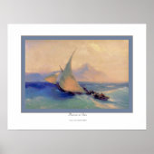 Poster Secourt en mer~ Ivan Aivazovsky (Devant)