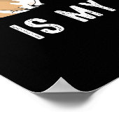 Poster Secouru Est Ma race préférée mignonne Chiens Secou (Coin)