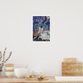 Poster Secret Kiss, illustration pour 'Fetes Galantes' pa (Cuisine)