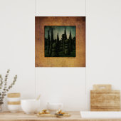 Poster Secret Moonrise Garden Art (Cuisine)