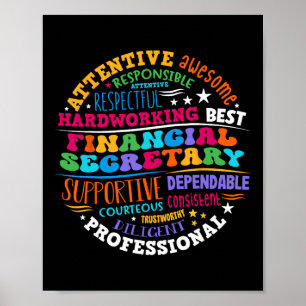 Poster Secrétaire administratif financier de la réception