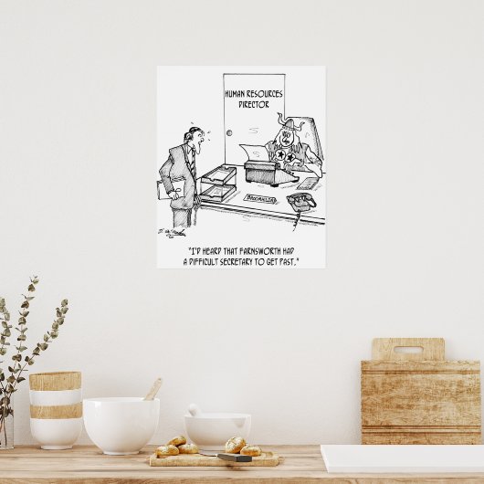 Poster Secrétaire difficile (Cuisine)