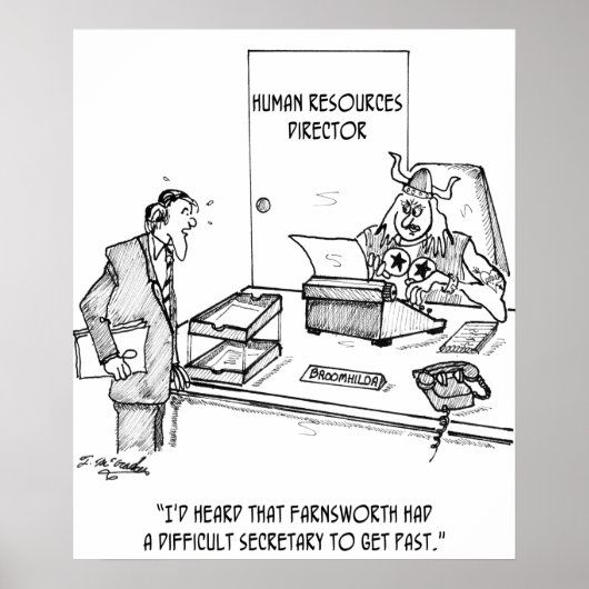 Poster Secrétaire difficile (Devant)