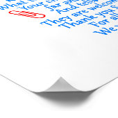 Poster Secrétaire Merci (Coin)