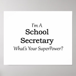 Poster Secrétaire scolaire