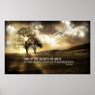 Poster Secrets de copie de motivation d'affiche de la vie