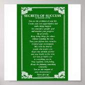 POSTER SECRETS DU SUCCÈS DE BERNARD LEVINE (Devant)